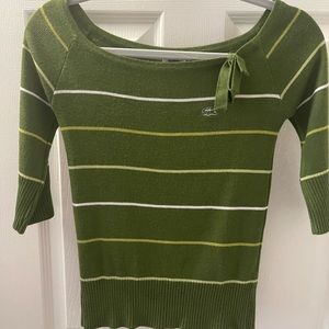 LACOSTE Green Quarter length sleeve Sweater